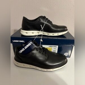 Lands' End Men’s Sport Oxford Shoes - Black/White.